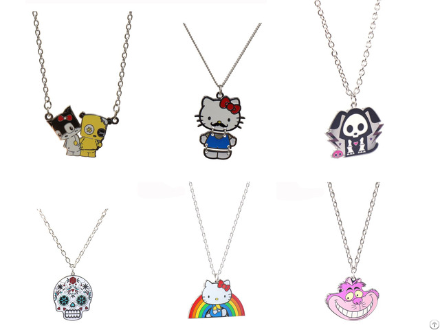 Hard Enamel Zinc Alloy Necklace