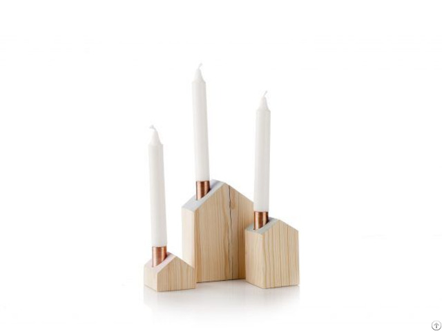 Wooden Candle Holder