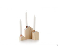 Wooden Candle Holder