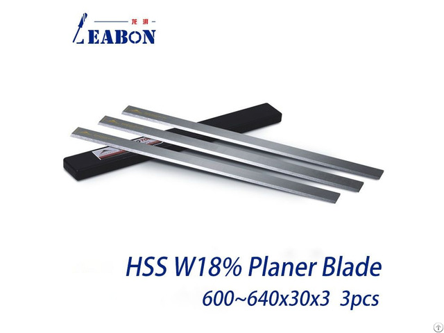 Planing Blade Planer Knife W18% Hss Woodworking Cutter For Hard Soft Wood Board 600mm 650mmx30mmx3mm