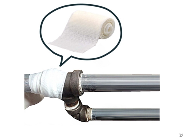 Plumber Material Water Activated Adhesive Fiberglass Wrap For Pipe Leaks Pipeline Protection Tape