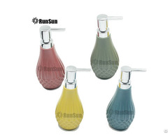 Modern Diamond Polyresin Lotion Bottle For 4 Colors