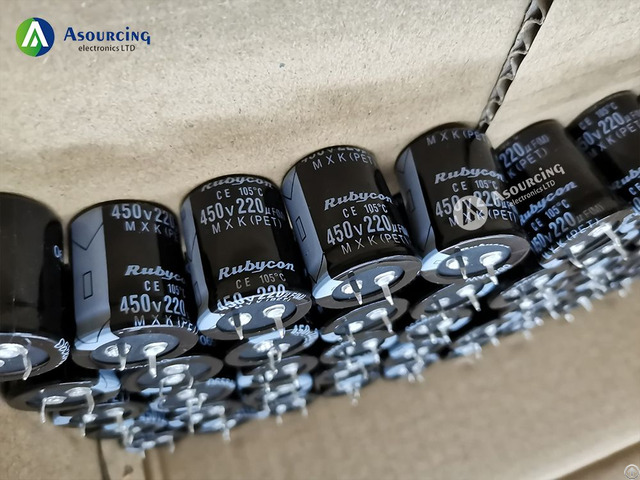 450mxk220mefcsn25x30 Rubycon Aluminum Electrolytic Capacitors 220uf 450v