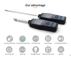 Multi Functions Rs485 Thermometer Hygrometer Handheld Temperature And Relative Humidity Meter