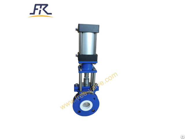 Pneumatic Ceramic Lined Knife Gate Valve