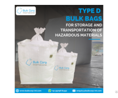 Type D Bulk Bags For The Storage And Transportation Of Hazardous Materials