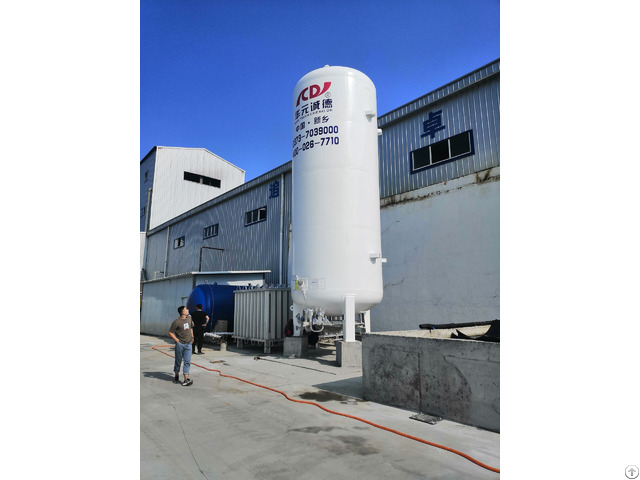 20m3 Vacuum Cryogenic Chemical Industrial Liquid Oxygen Nitrogen Argon Storage Tank From China