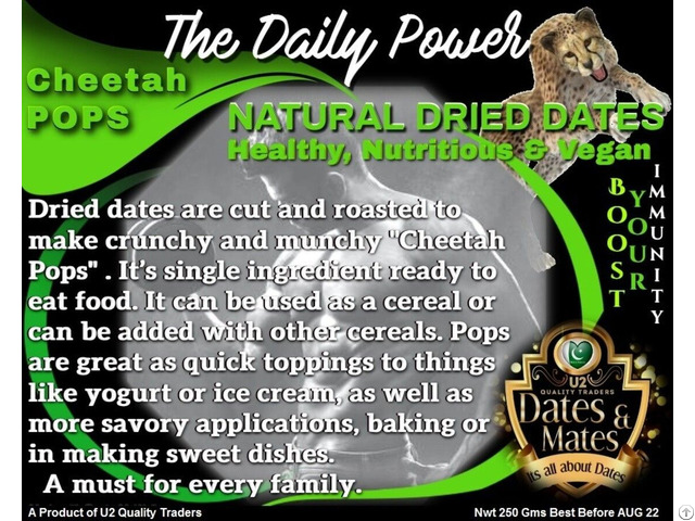 Cheetah Pops Roasted Dates