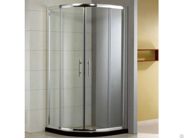 Custom Conner Curved Sliding Glass Quadrant Shower Enclosures