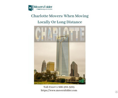 Charlotte Movers When Moving Locally Or Long Distance