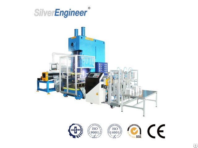 Disposable Aluminium Foil Plate Punching Machine Seac 55as For Usa Market