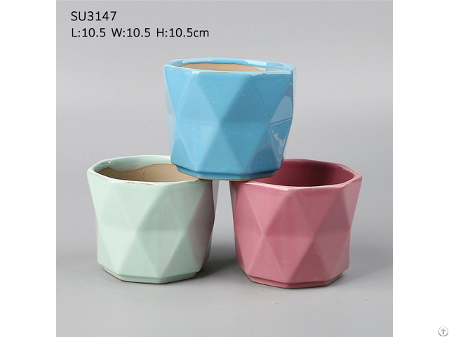 Wholesale Personalized Ceramic Flowerpot Indoor Plant Planter Garden Creative Design