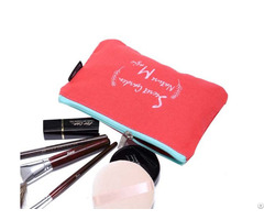 Customize Canvas Zipper Pouch For Cosmetic