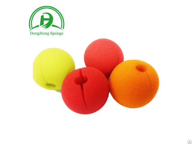 Free Sample Party Sponge Ball Red Foam Clown Nose For Halloween Masquerade