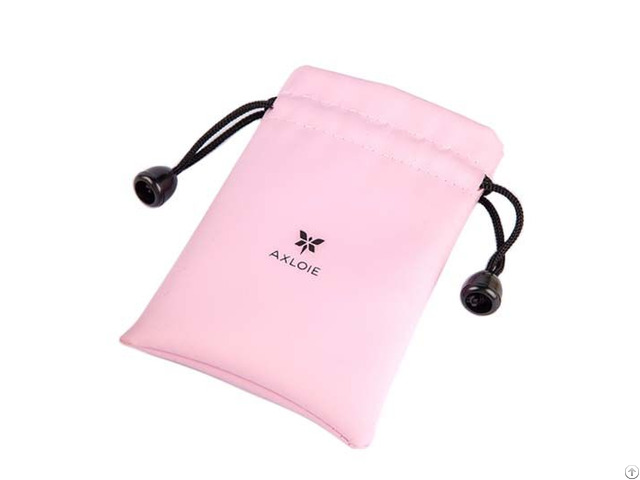 Custom Pu Earphones Drawstring Bag