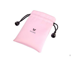 Custom Pu Earphones Drawstring Bag