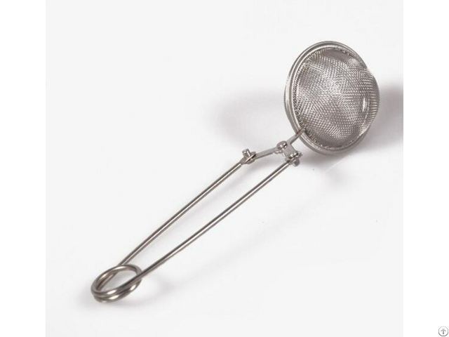 Snap Ball Tea Strainer With Handle Stainless Steel Infuser