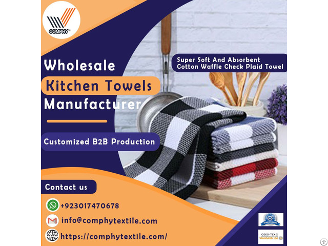 Wholesale Waffle Kitchen Towels Manufacturer