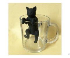 Cute Animal Cat Reusable Silicone Loose Leaf Tea Bags Strainer