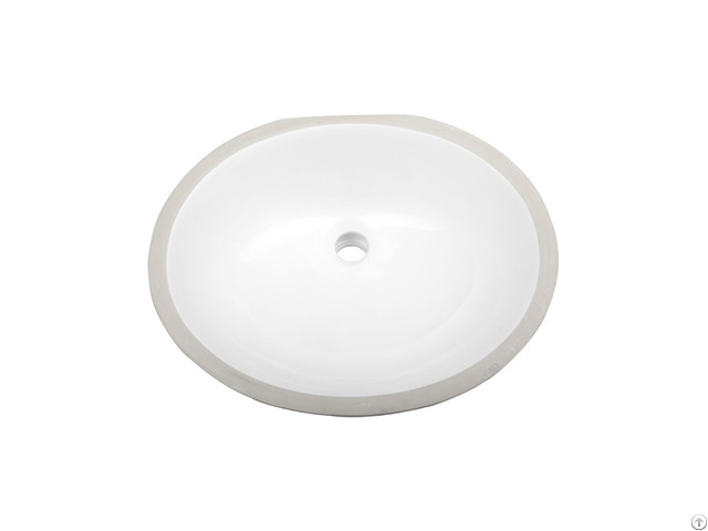 Oval Ceramic Undermount Bathroom Sink