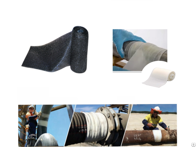 Emergency Fiberglass Resin Impregnated Black Pipe Repair Tape