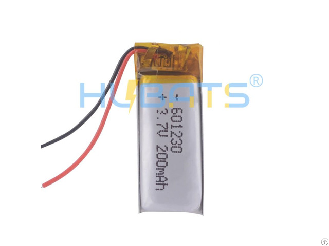 Hubats 601230 200mah 3 7v Lithium Polymer Battery For Bluetooth Headset Bracelet Wrist Smart Watch