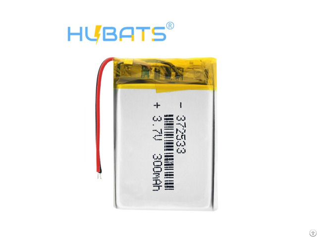 Hubats 372533 300mah Lithium Polymer Rechargeable Battery Lipo Cell For Cordless Phone Pager