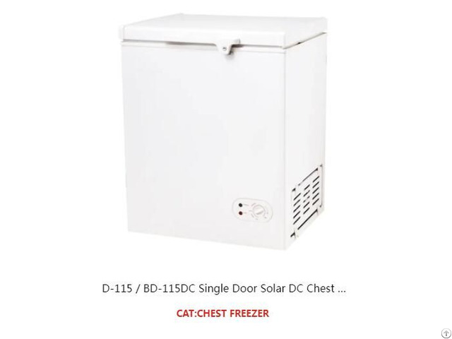 Bd 115dc Single Door Solar Dc Chest Freezer