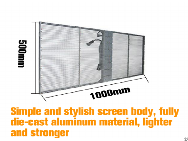 Sostron Outdoor Transparent Screen For Showroom Stage Show Mall Project