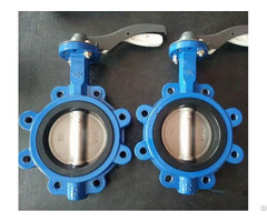 Hanlde Ductile Iron Pn16 Lug Type Butterfly Valve