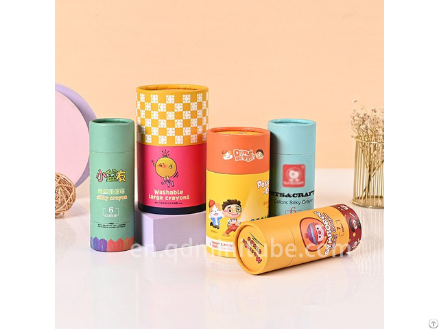 Customized Kraft Paper Cylindrical Shape Cardboard Tube Box Packaging