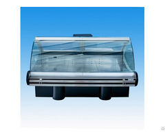 Curved Shape Glass Deli And Meat Cabinets