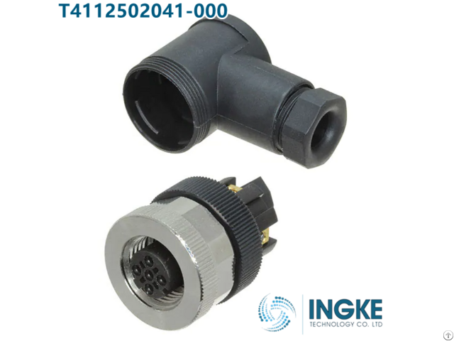 T4112502041 000 4 Position Circular Connector Plug Female Sockets Screw Ingke 100% Replace
