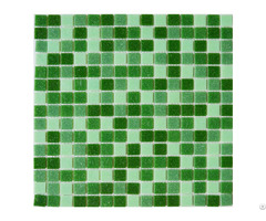 Green Glass Mosaic Tile Backsplash Kitchen