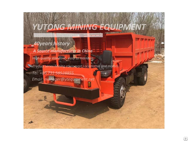 Mining Wheel Transportation Dump Truck With 5 Ton Loading Capacity