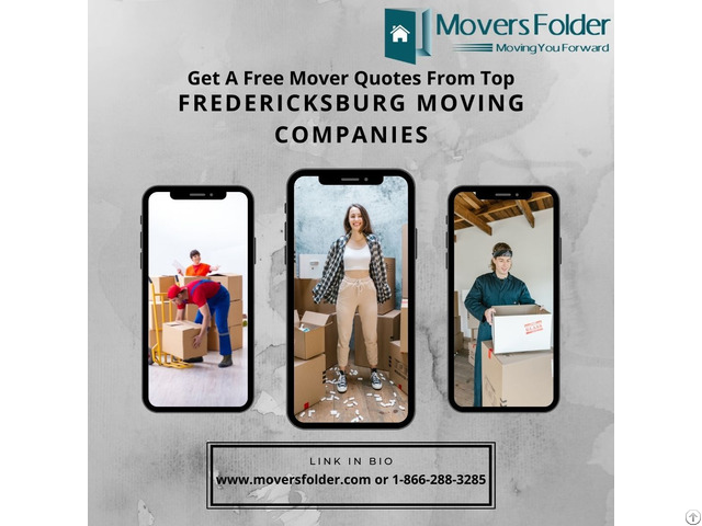 Get A Free Mover Quotes From Top Fredericksburg Moving Companies