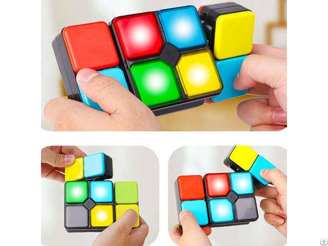 Electronic Music Cube Puzzle 4 In 1 Light Educational Game For Teenagers Children