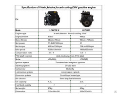 V Twin 4 Stroke Forced Cooling Ohv Gasoline Engine