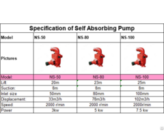 Self Absorbing Pump