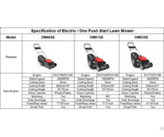 Electric One Push Start Lawn Mower