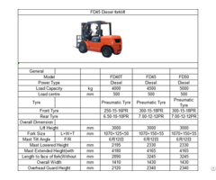 Fd45 Diesel Forklift