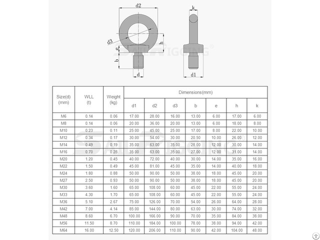 Galvanized Forged Anchor Eye Bolt Din580 Steel Eyebolt