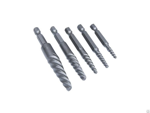5pc Screw Extractor Set Quick Release