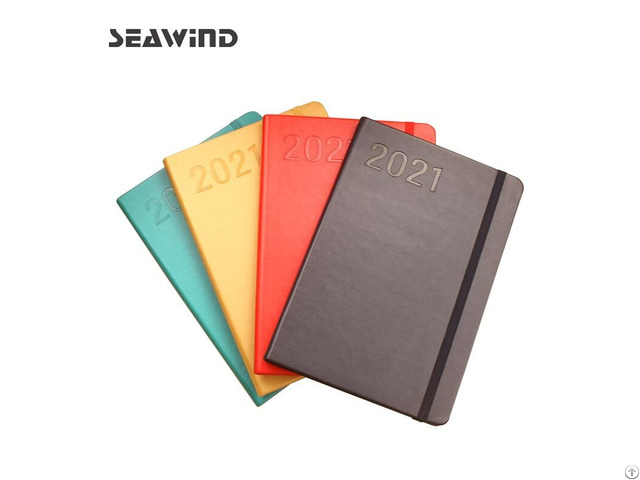 Business Planner A5 Leather Cheap Custom Notebooks With Hardcover Pink Black Plain Gift