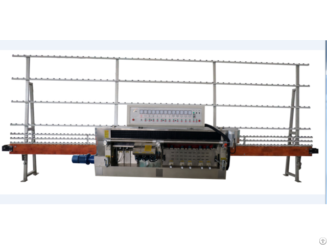 Glass Striaight Line Multi Edging Polishing Machine 9 Spindle 0 45 °