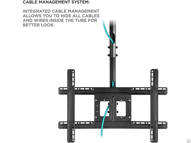 Ceiling Tv Mount Bracket Height Adjustable For 32 To 70 Inch Led Lcd Tvs