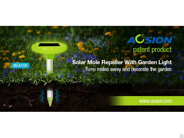 Outdoor Garden Solar Rodent Snake Repellent Gopher Mole Repeller