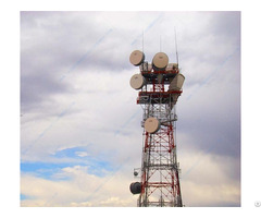 Galvanized Microwave Antenna And Communication Self Supporting Tower