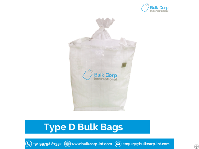 Type D Fibc Bulk Bags For Transporting Flammable Materials