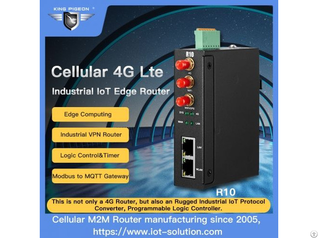 Wireless Cellular Industrial Iot Edge Router Modbus To Mqtt